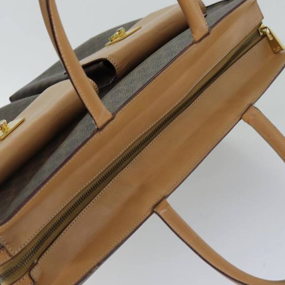 CELINE Macadam Canvas Tote Bag PVC Brown Auth 75236 - Picture 6 of 16